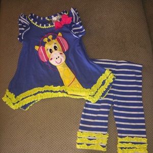 Giraffe matching set 12 mo